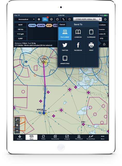 Foreflight Flight Planning Plan File And Brief From Your Ipad