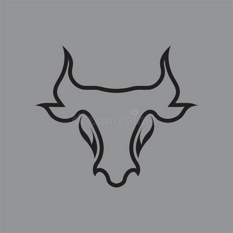 Bull Head Logo Vector Icon Stock Vector Illustration Of Aggressive