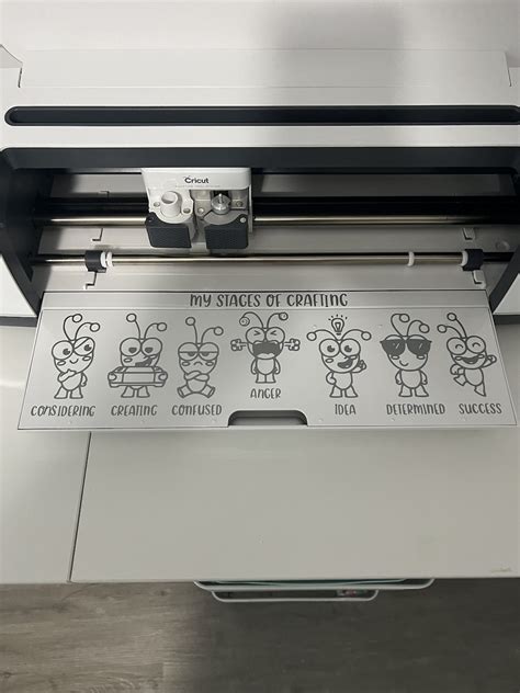 7 Stages Of Crafting Svg Cricut Cutie Stages Of Crafting Svg Etsy