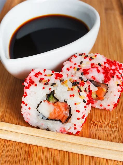 Japanese Sushi Rolls Stock Photo Image Of Ginger California 36033102