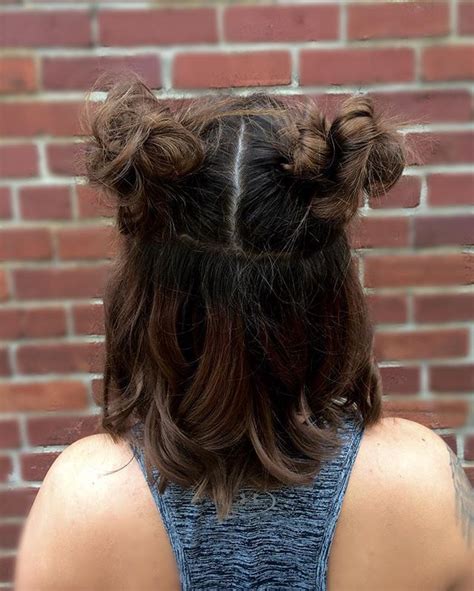 Pigtail Bun Inspiration For Every Hair Type Cute Hairstyles For Short
