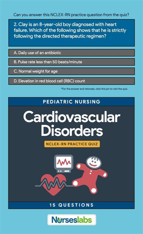 There are a lot of people who know and understand how important the heart is. Pediatric Nursing: Cardiovascular Disorders NCLEX Practice ...