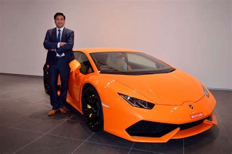The new huracan avio was unveiled by mr. Sharad Agarwal appointed as Head of Lamborghini India ...