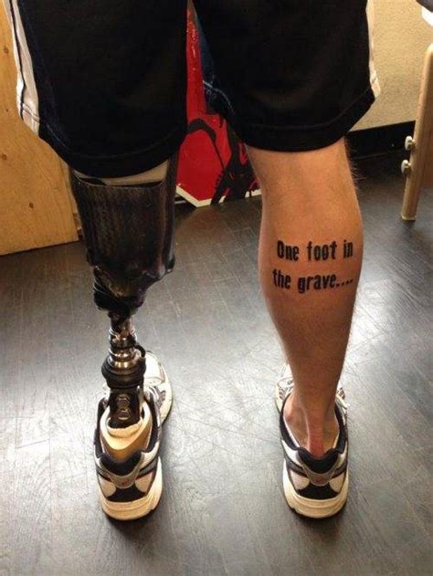 Awesome Leg Tattoo For Shits And Giggles