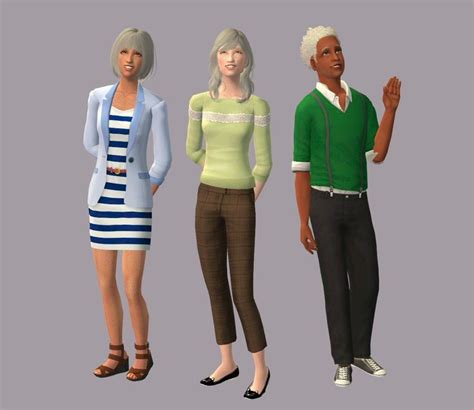Three Elder Conversions For Ts2 Sims 2 Sims 2 Hair Sims