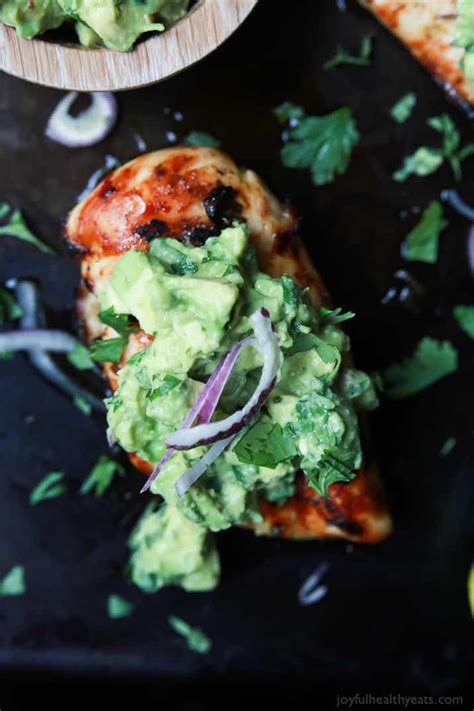 1 avocado, peeled and finely chopped. Cilantro Lime Chicken with Avocado Salsa | Easy Healthy ...