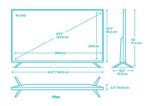 60 Inch Tv Dimensions Chart