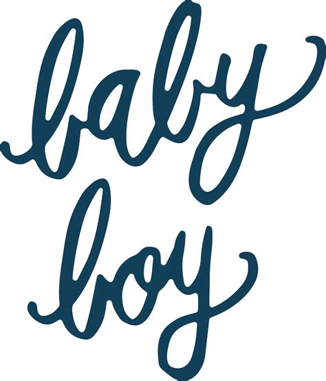 Baby Boy Script Svg Cut File Snap Click Supply Co