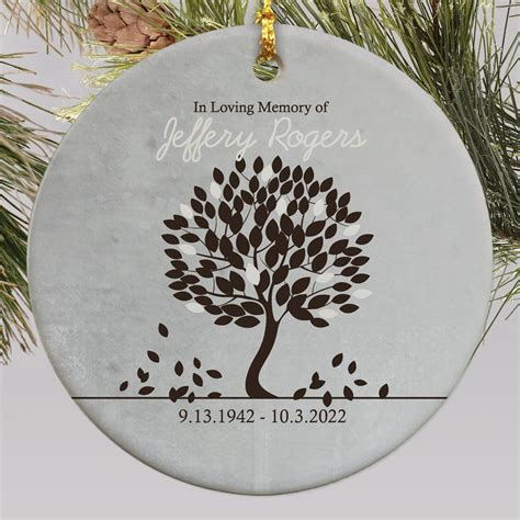 In Loving Memory Personalized Ornament Tsforyounow