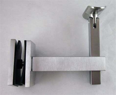 Stainless steel and solid brass handrail brackets provide strong, reliable support for your handrail or railing system. Square Handrail Glass Bracket, for 1.5″ Tube | RINOX USA