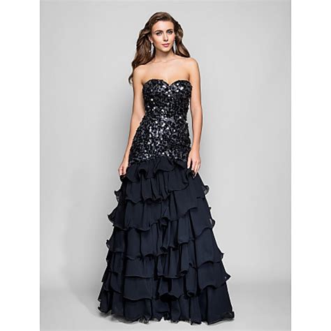 Formal Evening Prom Military Ball Dress Black Plus Sizes Petite