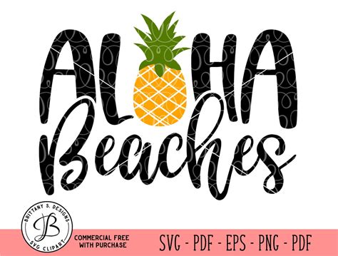 Aloha Beaches Svg Aloha Svg Beach Svg Summer Svg Summer Etsy