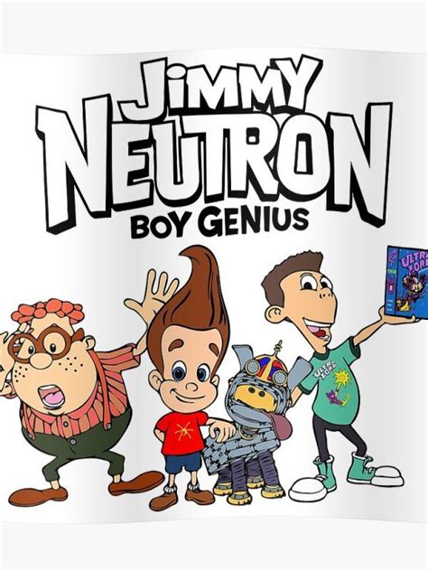 Jimmy Neutron Shower Curtain At Old School Cartoons Old Cartoons