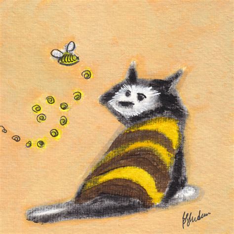 Bumble Bee Kitty Bernadette Artwork