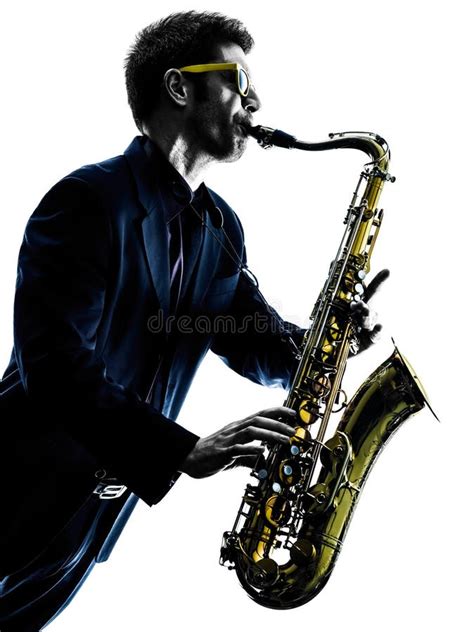 Man Saxophonist Playing Saxophone Player Stock Image Image Of Players