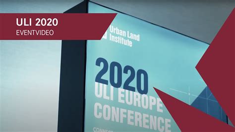 Urban Land Institute Europe 2020 Youtube