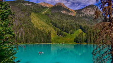 Papeis De Parede 1920x1080 Canadá Montanhas Lago Florestas Emerald Lake