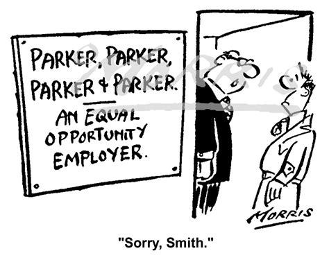 Equal Opportunity Cartoon Ref 0390bw Business Cartoons