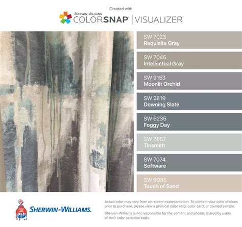 Walls — intellectual gray sw 7045, dark night sw 6237; I found these colors with ColorSnap® Visualizer for iPhone by Sherwin-Williams: Re… | Sherwin ...