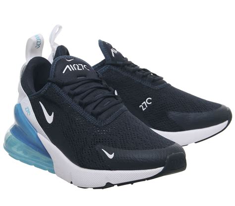 Nike Air Max 270 Trainers Armory Navy White Blue Force White Hers