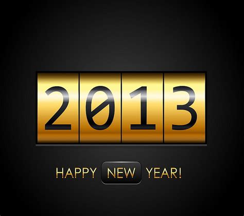 Happy New Year 2013 2013 Golden Happy New Year Hd Wallpaper Peakpx