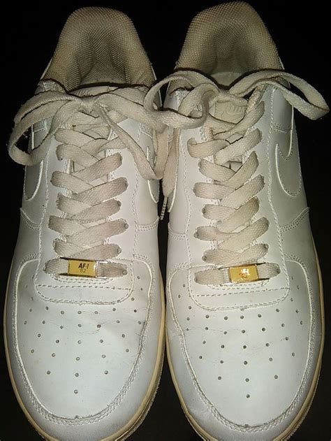 Nike Air Force One Af 1 82 Men Authenic Size Sz 11 Leather White Shoes
