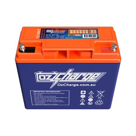 12v 18ah Gel Deep Cycle Battery Ozcharge