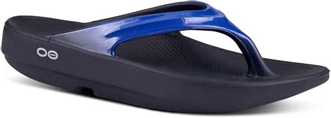 oofos women s oolala post exercise active sport recovery thong sandal jet