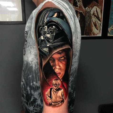 Alex Rattray Inkppl Star Wars Tattoo Sleeve Star Wars Tattoo War