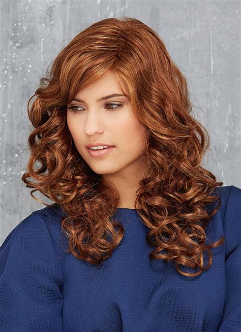 Long Synthetic Hair Wigs With Curls And Side Bangs