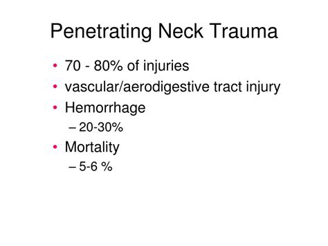 Ppt Neck Trauma Powerpoint Presentation Free Download Id1484373