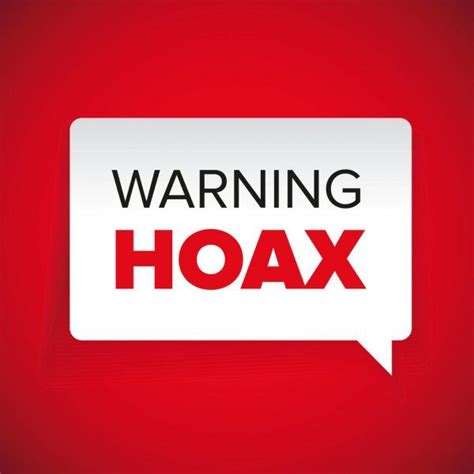 Internet Hoax Warning Label Vector Stock Vector Ad Warning Hoax Internet Label Ad