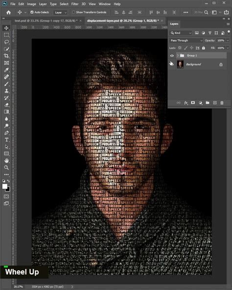 Text Portrait Effect In Photoshop Video Photoshop Tutorial