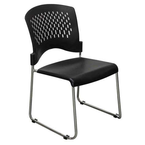 Plastic Used Back Stack Chair Black National Office Interiors And