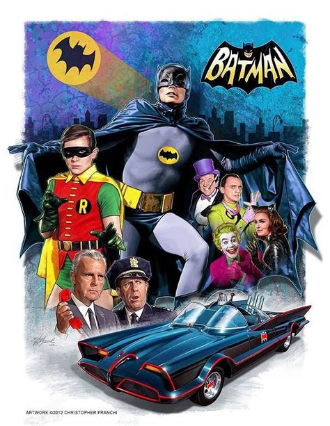 Fantástica Ilustración De La Serie De Televisión Batman Y Robin