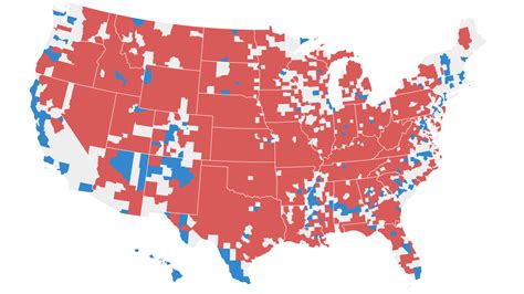 The Divide Between Red And Blue America Grew Even Deeper In 2016 The New York Times