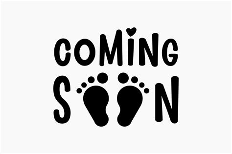 Baby Footprint Coming Soon Graphic By Berridesign · Creative Fabrica