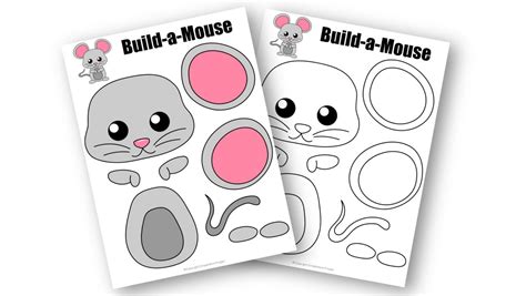 Free Printable Cut And Paste Mouse Craft For Kids