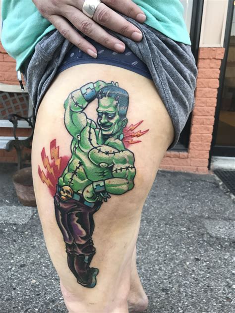 frankie makes it look so easy being green‼️ portrait tattoo tattoos frankie
