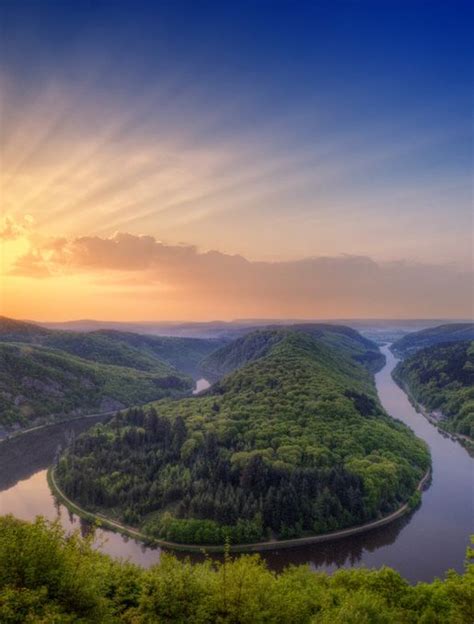 Saarschleife Germany Scenery Photography Beautiful Landscapes