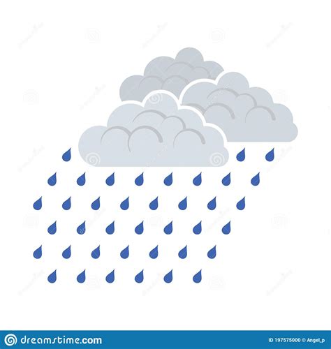 Rainfall Icon Stock Vector Illustration Of Element 197575000