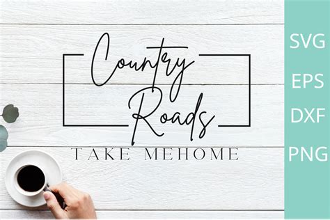 Country Roads Take Me Home Svg Graphic By Chamsae Studio · Creative Fabrica