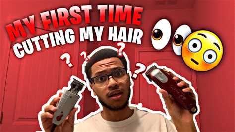 My 1st Time Cutting My Hair Must Watch Selfcut Tutorial Temp Fade Youtube