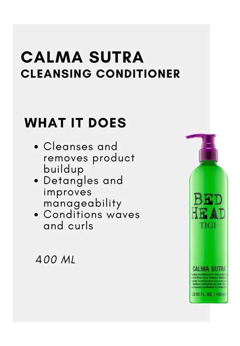 Buy TIGI Bed Head Calma Sutra Cleansing Conditioner I Waves Curls