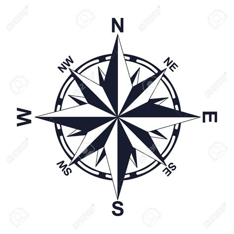 Kooperieren R Versteckt North South East West Logo Möchte