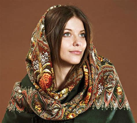 elite green russian pavlovo posad wool shawl oversized multi color babushka scarf 58 victorian