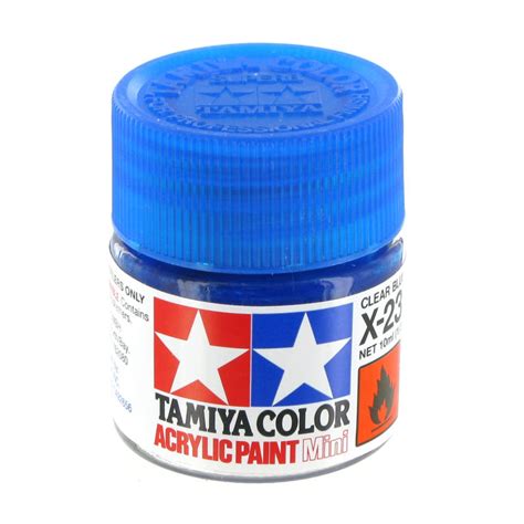 Tamiya 10ml Acrylic Mini X 23 Clear Blue Wargamestore
