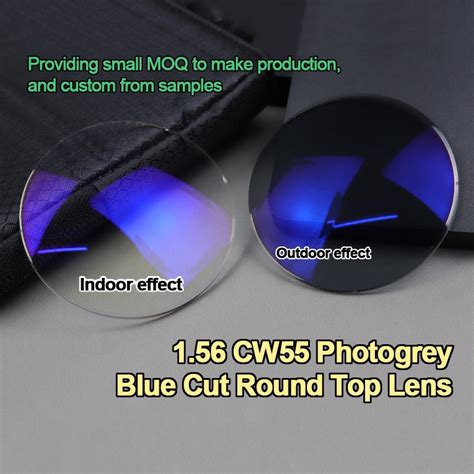 1 49 Cr39 Uc Hc Hmc Shmc Blue Cut Bifocal Lens Flat Top Photochromic Optical Ophthalmic Lens