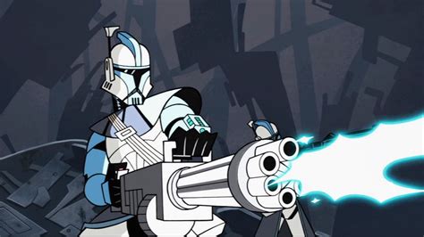 Heavy Gunner Clone Commander From The Clone Wars Cartoon