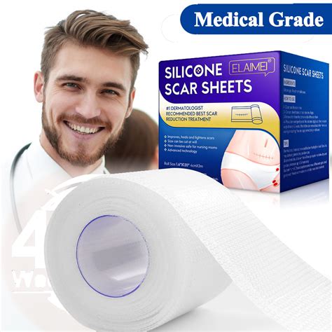 Elaimei Medical Grade Silicone Scar Sheets16 X 120 Itch Free Sheets